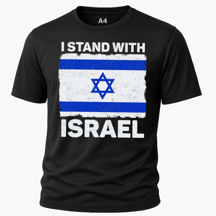 I Stand With Israel Israel Flag Patriotic Israel Cooling Performance Crew T-Shirt