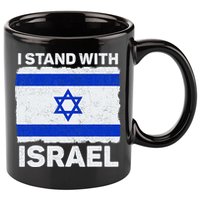 I Stand With Israel Israel Flag Patriotic Israel 11oz C Handle Ceramic Mug