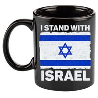 I Stand With Israel Israel Flag Patriotic Israel 11oz C Handle Ceramic Mug