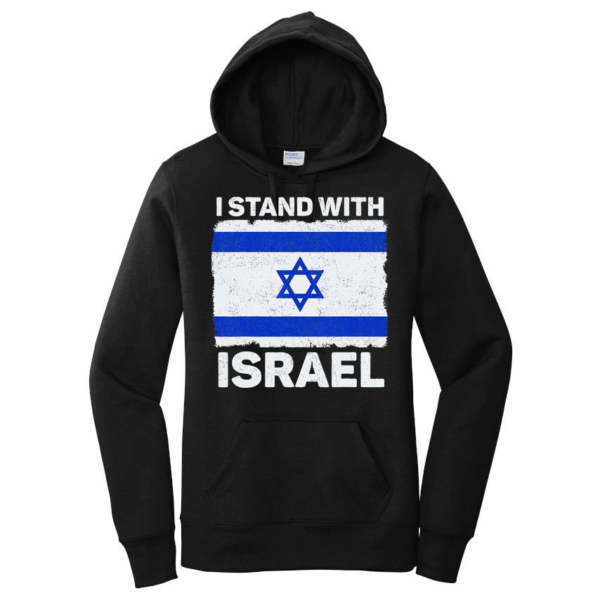 I Stand With Israel Israel Flag Patriotic Israel Women's Pullover Hoodie