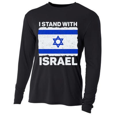 I Stand With Israel Israel Flag Patriotic Israel Cooling Performance Long Sleeve Crew