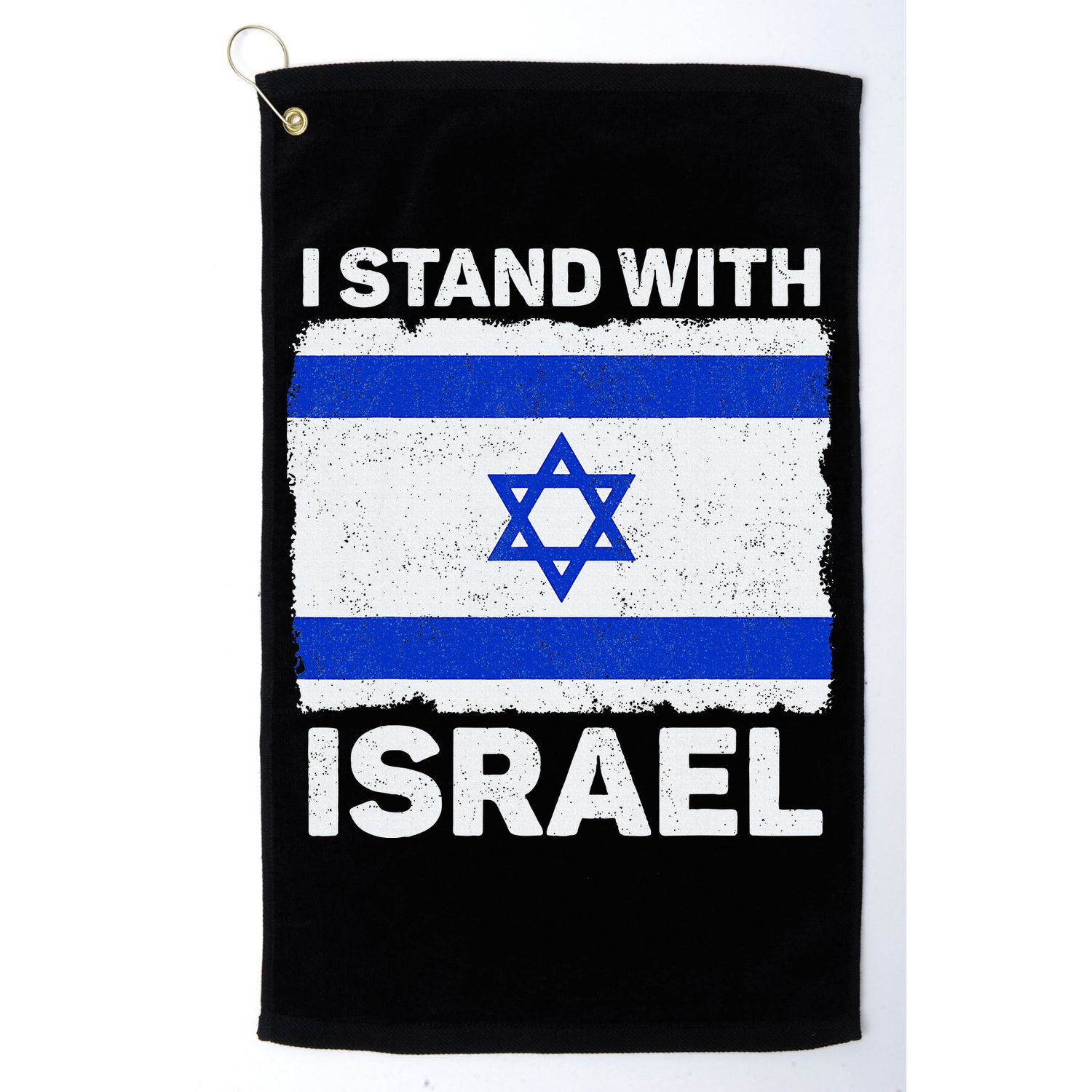 I Stand With Israel Israel Flag Patriotic Israel Golf Towel