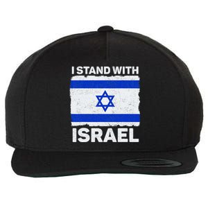 I Stand With Israel Israel Flag Patriotic Israel Wool Snapback Cap