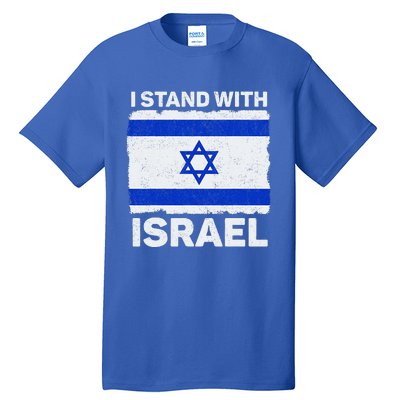 I Stand With Israel Israel Flag Patriotic Israel Tall T-Shirt