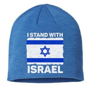 I Stand With Israel Israel Flag Patriotic Israel Sustainable Beanie