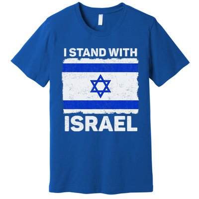 I Stand With Israel Israel Flag Patriotic Israel Premium T-Shirt