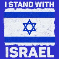 I Stand With Israel Israel Flag Patriotic Israel Kids Hoodie