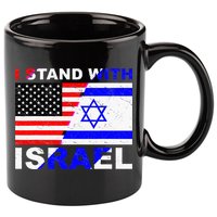 I Stand With Israel Israeli Palestinian Conflict Pro Israel 11oz C Handle Ceramic Mug