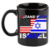 I Stand With Israel Israeli Palestinian Conflict Pro Israel 11oz C Handle Ceramic Mug