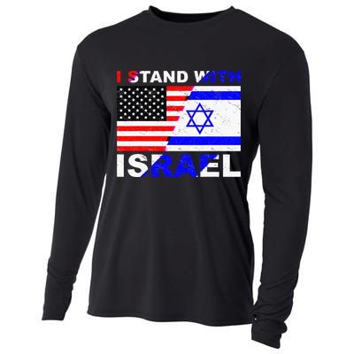I Stand With Israel Israeli Palestinian Conflict Pro Israel Cooling Performance Long Sleeve Crew