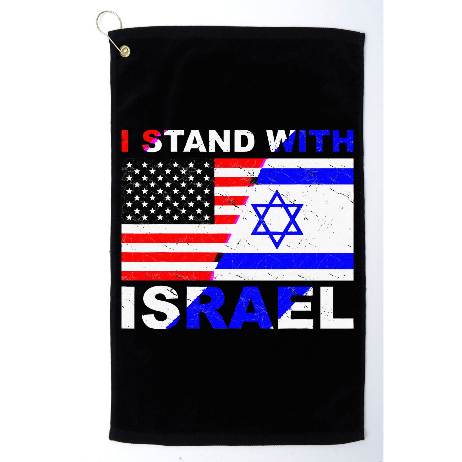 I Stand With Israel Israeli Palestinian Conflict Pro Israel Golf Towel