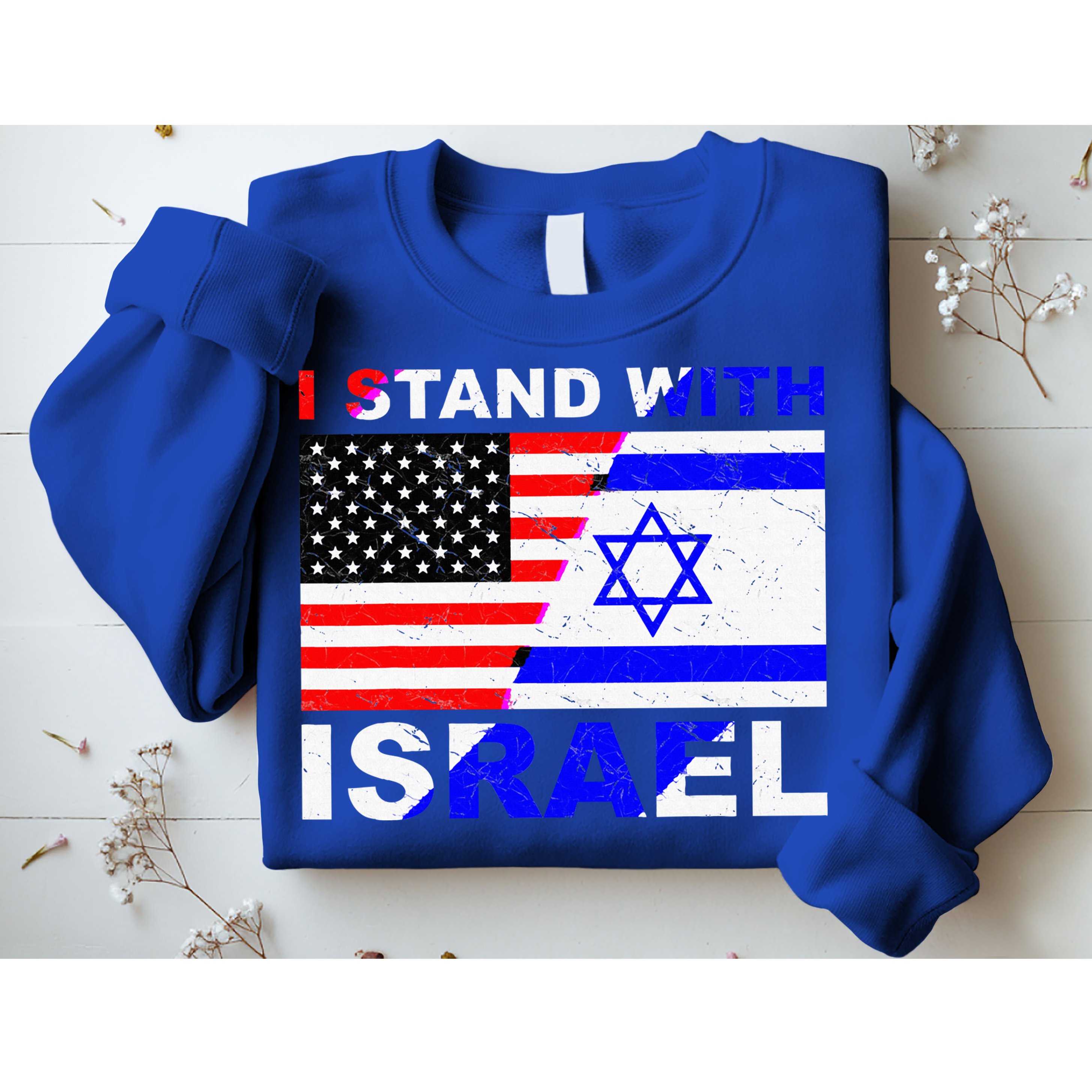 I Stand With Israel Israeli Palestinian Conflict Pro Israel Sweatshirt
