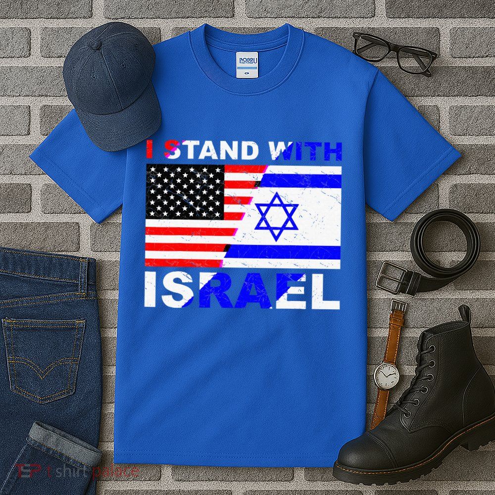 I Stand With Israel Israeli Palestinian Conflict Pro Israel Tall T-Shirt