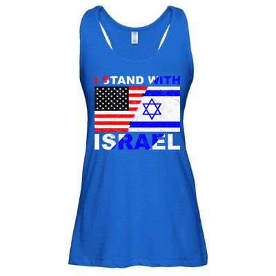I Stand With Israel Israeli Palestinian Conflict Pro Israel Ladies Essential Flowy Tank