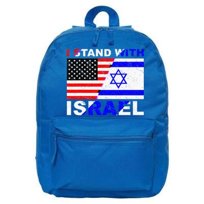 I Stand With Israel Israeli Palestinian Conflict Pro Israel 16 in Basic Backpack