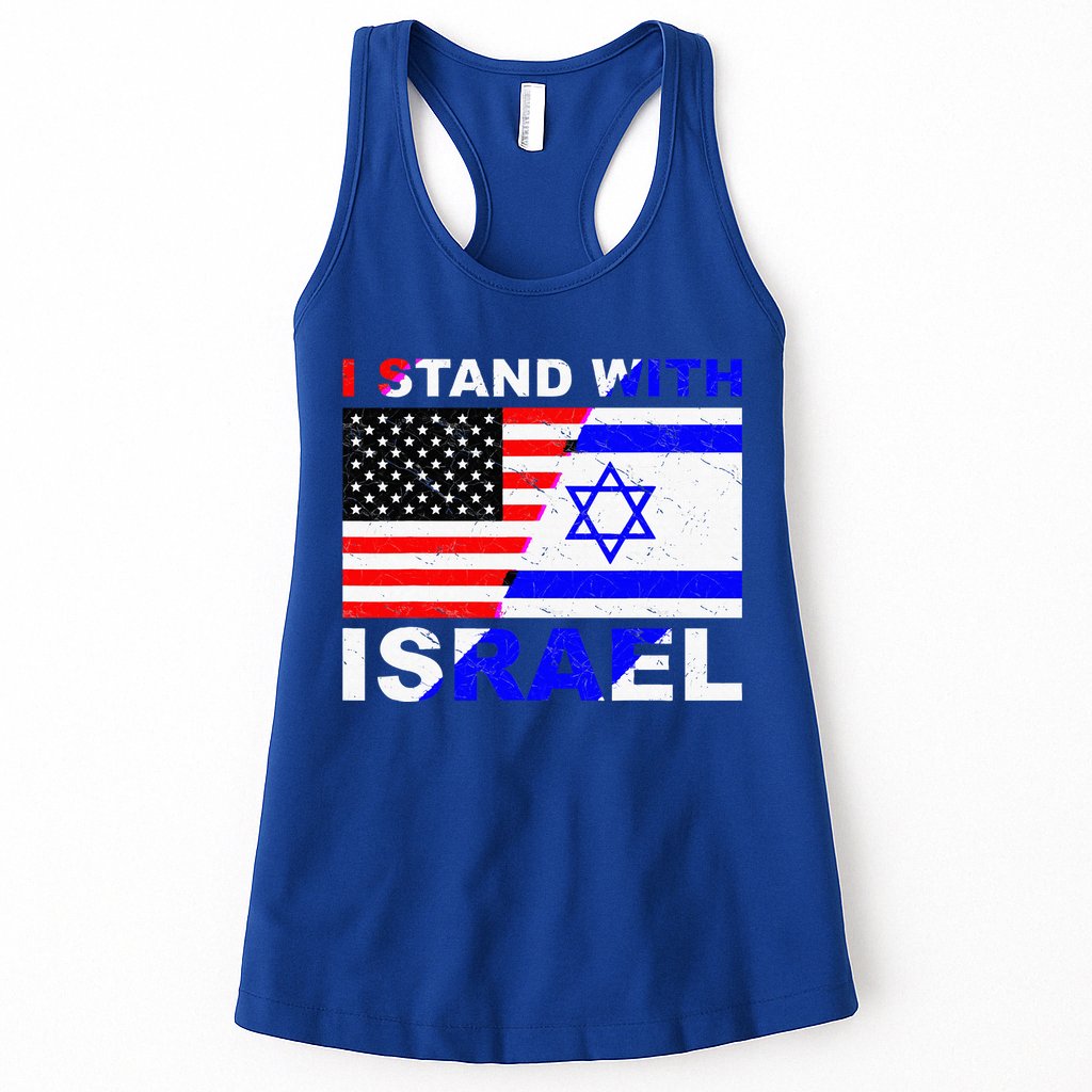 I Stand With Israel Israeli Palestinian Conflict Pro Israel Womens Tank Top