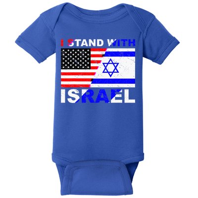 I Stand With Israel Israeli Palestinian Conflict Pro Israel Baby Bodysuit