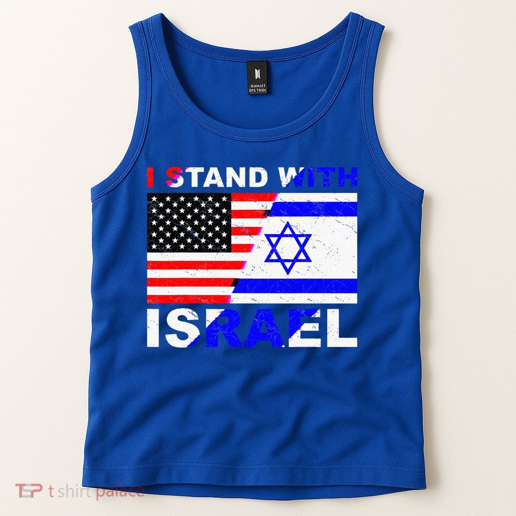 I Stand With Israel Israeli Palestinian Conflict Pro Israel Tank Top