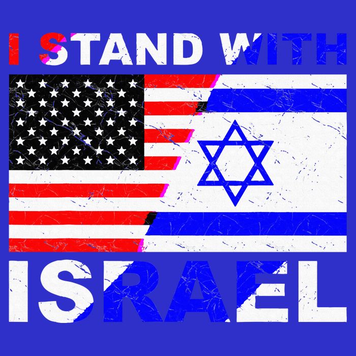 I Stand With Israel Israeli Palestinian Conflict Pro Israel Short Acrylic Beanie