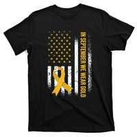 In September We Wear Gold Childhood Cancer Awareness T-Shirt