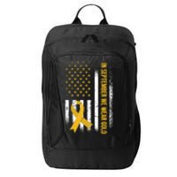 In September We Wear Gold Childhood Cancer Awareness City Backpack