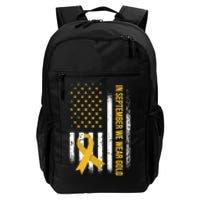 In September We Wear Gold Childhood Cancer Awareness Daily Commute Backpack