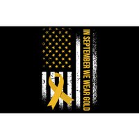 In September We Wear Gold Childhood Cancer Awareness Bumper Sticker