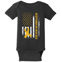 In September We Wear Gold Childhood Cancer Awareness Baby Bodysuit