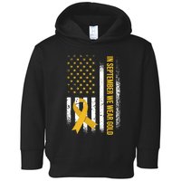 In September We Wear Gold Childhood Cancer Awareness Toddler Hoodie