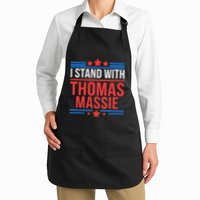 I Stand With Thomas Massie Full-Length Apron With Pockets