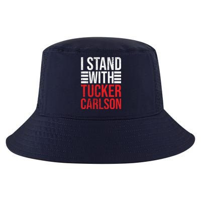 I Stand With Tucker Carlson Vintage Retro Cool Comfort Performance Bucket Hat