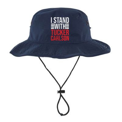 I Stand With Tucker Carlson Vintage Retro Legacy Cool Fit Booney Bucket Hat