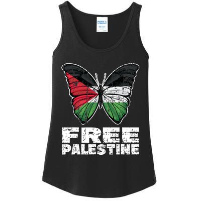 I Stand With Palestine For Their Freedom Free Palestine Ladies Essential Tank