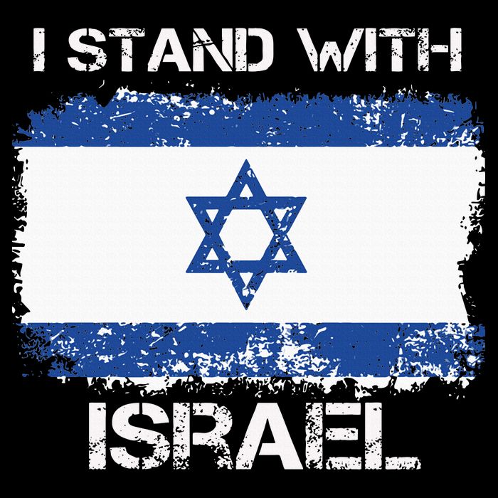 I Stand With Israel Support Israel Love Israeli Brotherhood Flatbill Hat