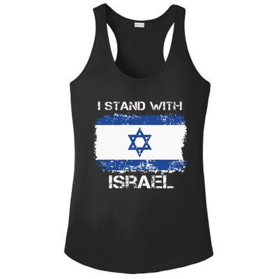 I Stand With Israel Support Israel Love Israeli Brotherhood Ladies PosiCharge Competitor Racerback Tank