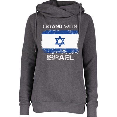 I Stand With Israel Support Israel Love Israeli Brotherhood Womens Funnel Neck Pullover Hood