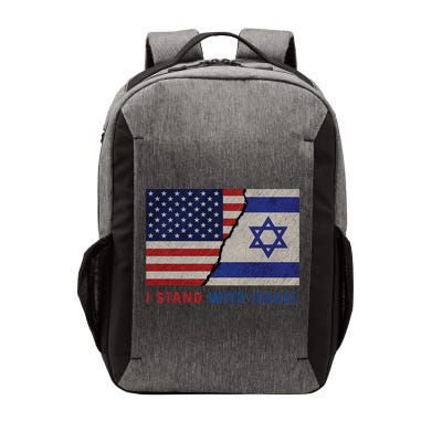 I Stand With Israel Patriotic Usa And Israel Flag Vector Backpack