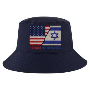 I Stand With Israel Patriotic Usa And Israel Flag Cool Comfort Performance Bucket Hat