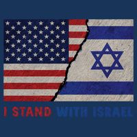 I Stand With Israel Patriotic Usa And Israel Flag Cooling Performance Crew T-Shirt