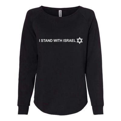 I Stand With Israel Womens California Wash Sweatshirt