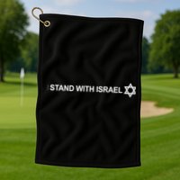 I Stand With Israel Golf Towel