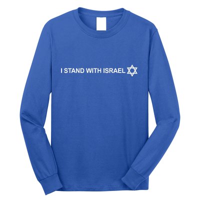 I Stand With Israel Long Sleeve Shirt