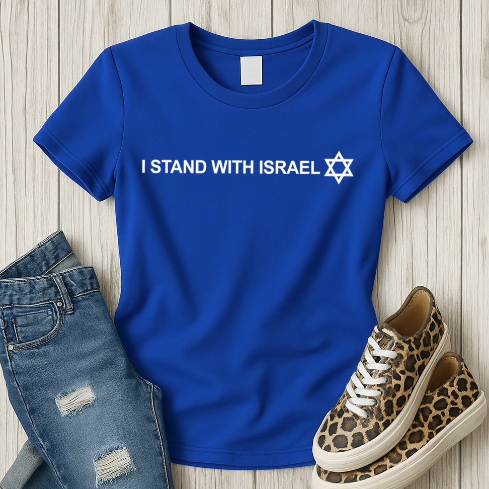 I Stand With Israel Womens T-Shirt