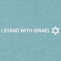 I Stand With Israel Sueded Cloud Jersey T-Shirt