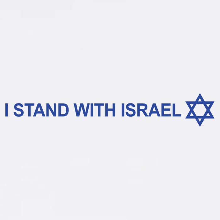 I Stand With Israel Garment-Dyed Sweatshirt