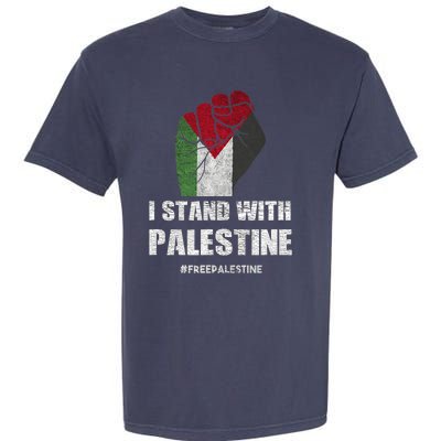 I Stand With Palestine For Their Freedom Garment-Dyed Heavyweight T-Shirt