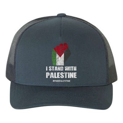 I Stand With Palestine For Their Freedom Yupoong Adult 5-Panel Trucker Hat