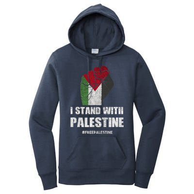 I Stand With Palestine For Their Freedom Women's Pullover Hoodie