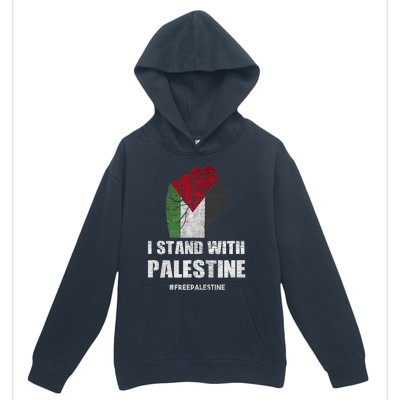 I Stand With Palestine For Their Freedom Urban Pullover Hoodie