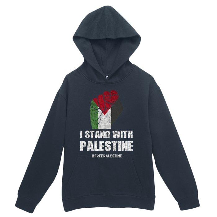 I Stand With Palestine For Their Freedom Urban Pullover Hoodie